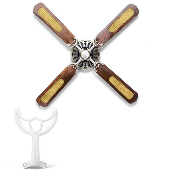 HEALEEP Iron Ceiling Fan Bracket Modern White Replacement-4