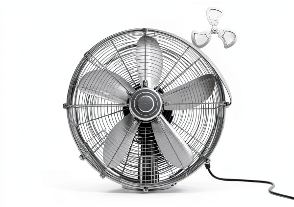 ROMISBABA Silver Floor Fan Blades Replacement High-1