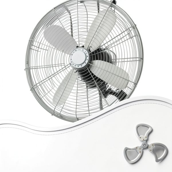 ROMISBABA Silver Floor Fan Blades Replacement High-7