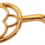 SEWACC Metal Fan Arm Replacement Parts Modern Golden-0