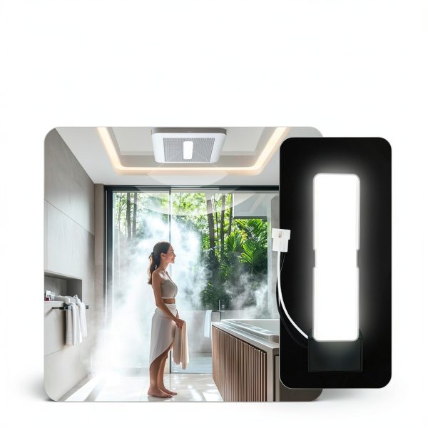Sparkfix LED Light Bathroom Ventilation Fan White Modern-3