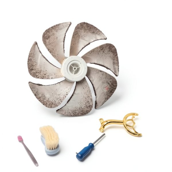 SEWACC Metal Fan Arm Replacement Parts Modern Golden-4