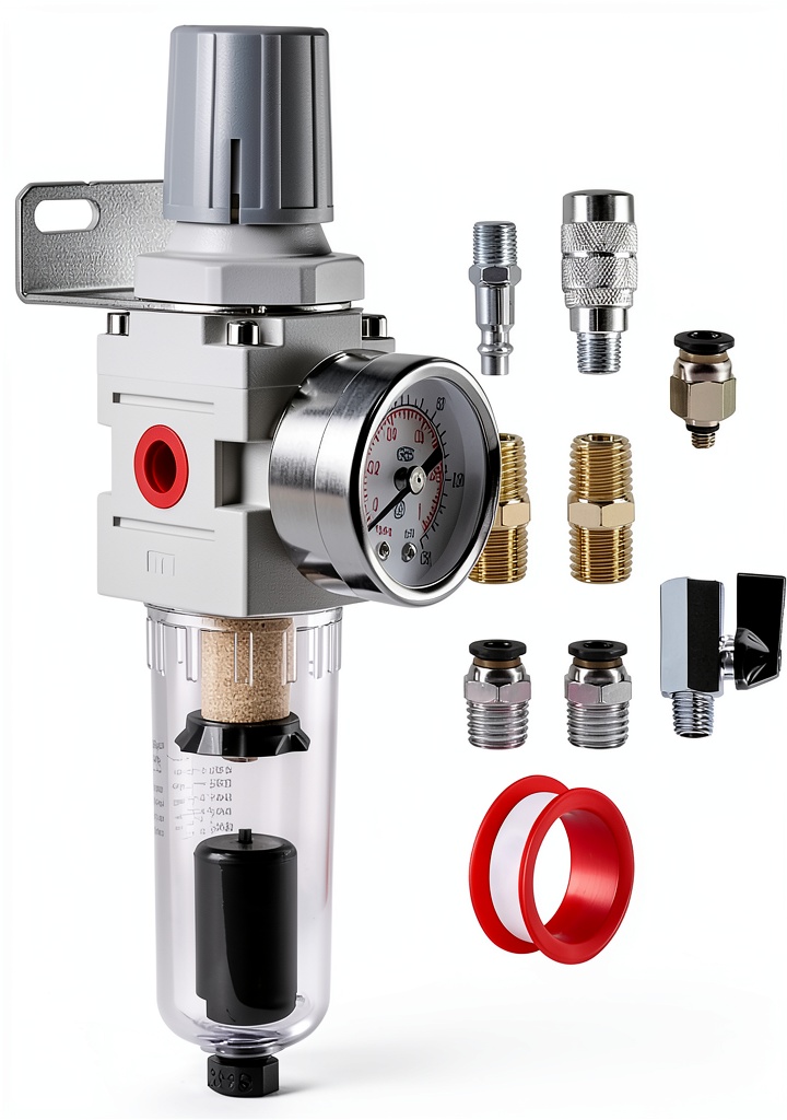 ABWCQYJWZ filter valve installed on a compact hydraulic test bench, showing the one‑color gray housing next to a stainless‑steel manifold