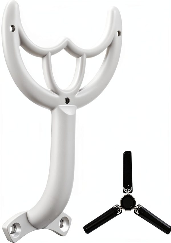 HEALEEP Iron Ceiling Fan Bracket Modern White Replacement-0