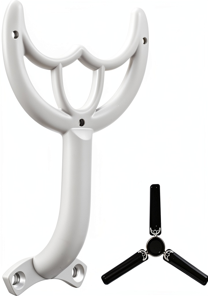 HEALEEP iron ceiling fan bracket in white modern design