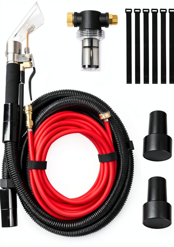Shop Vac Extractor Kit Ysytjg HEPA Carpet Upholstery Cleaner Red Black-0