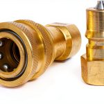 DT 1/4" Quick Disconnect Coupler Valve for Carpet Wand Brass 0.25in-0