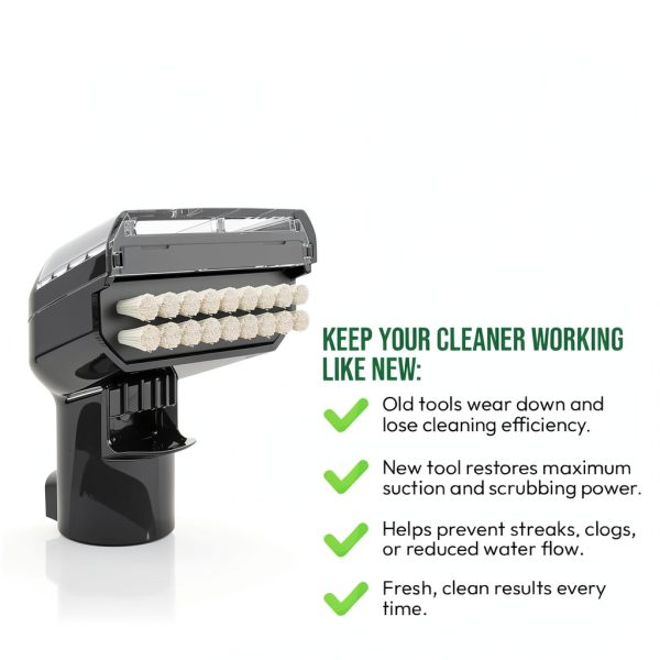 Replacement 5" Tough Stain Tool for Bissell Green - Selgo Black 5in-3